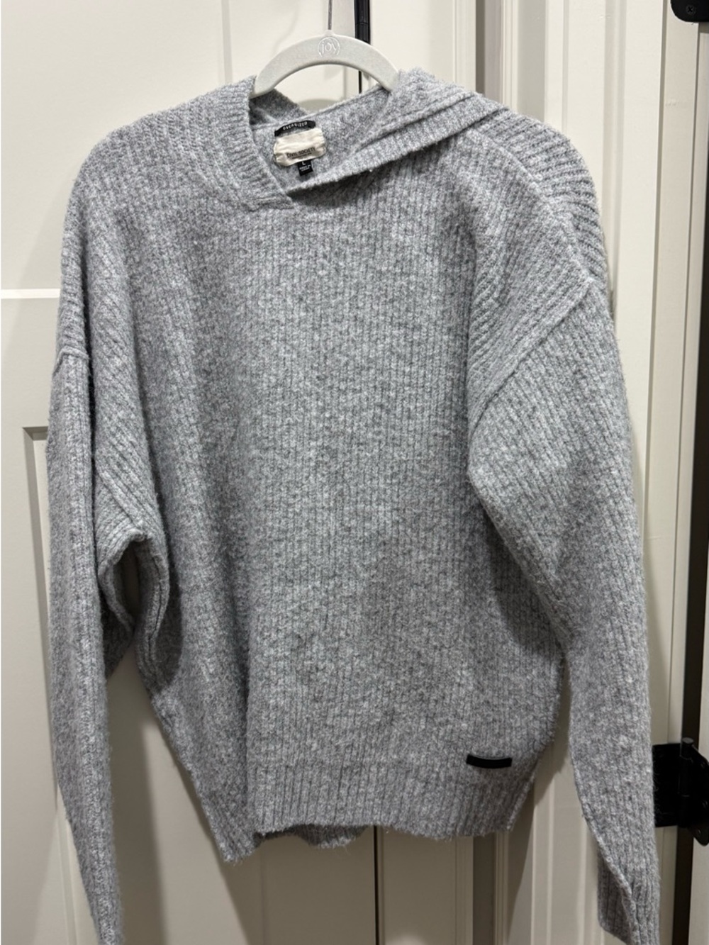 Civil Society Light Gray Crewneck Knit Sweater